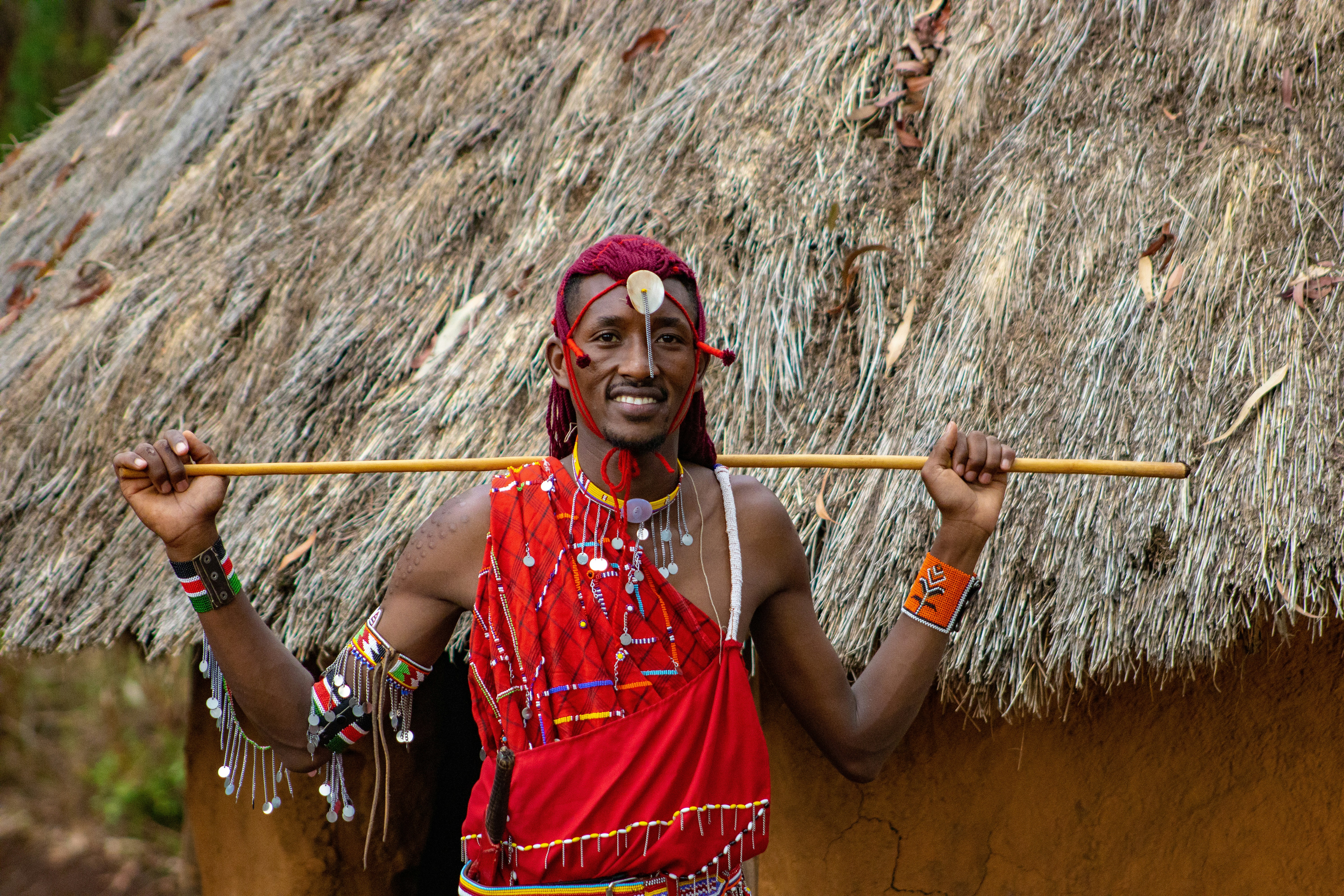 Portrait of Peter, a skilled Maasai weaver