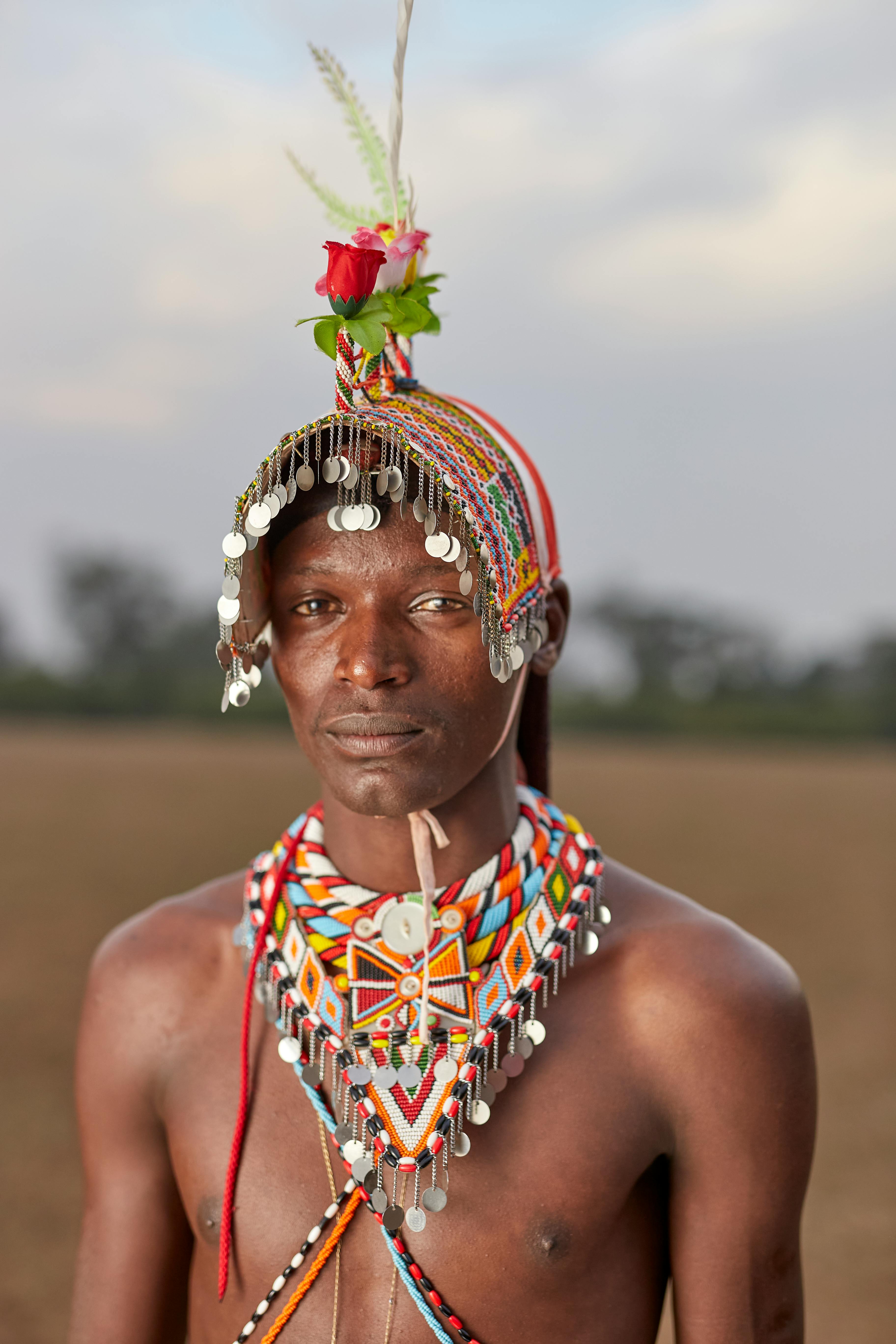 Portrait of Moses, a skilled Maasai beadwork artist