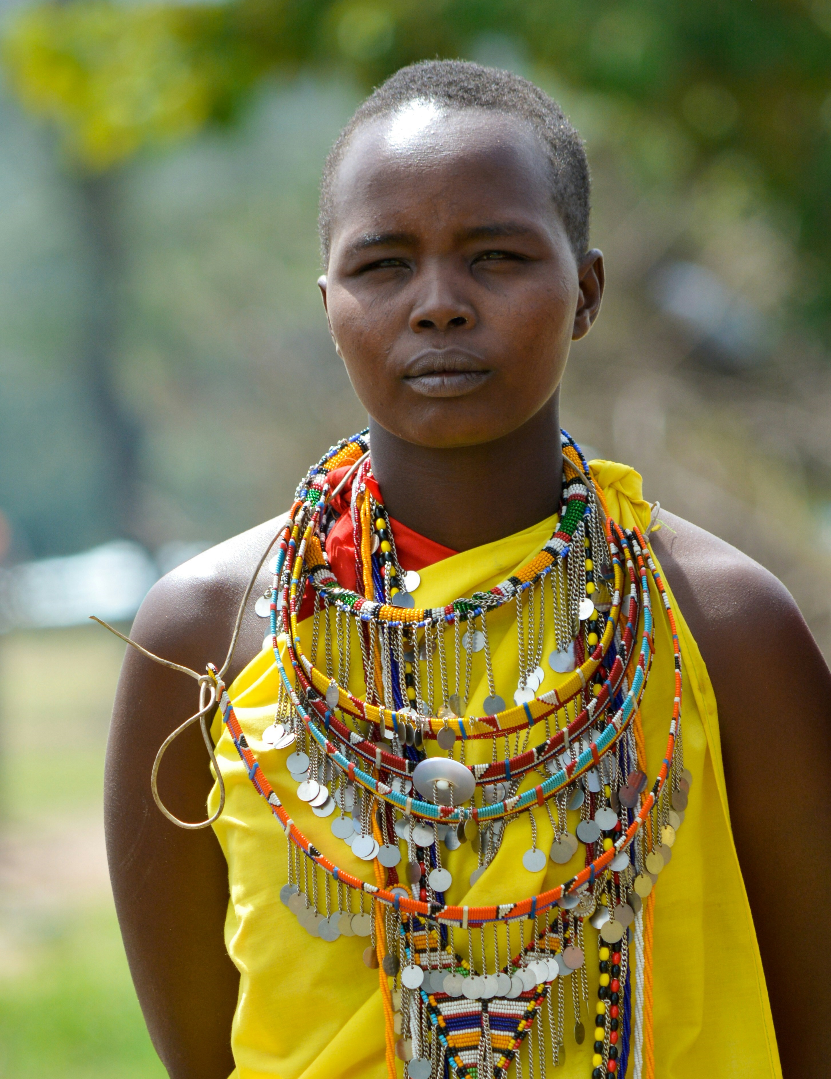 Portrait of Mary, a skilled Maasai beadwork artist